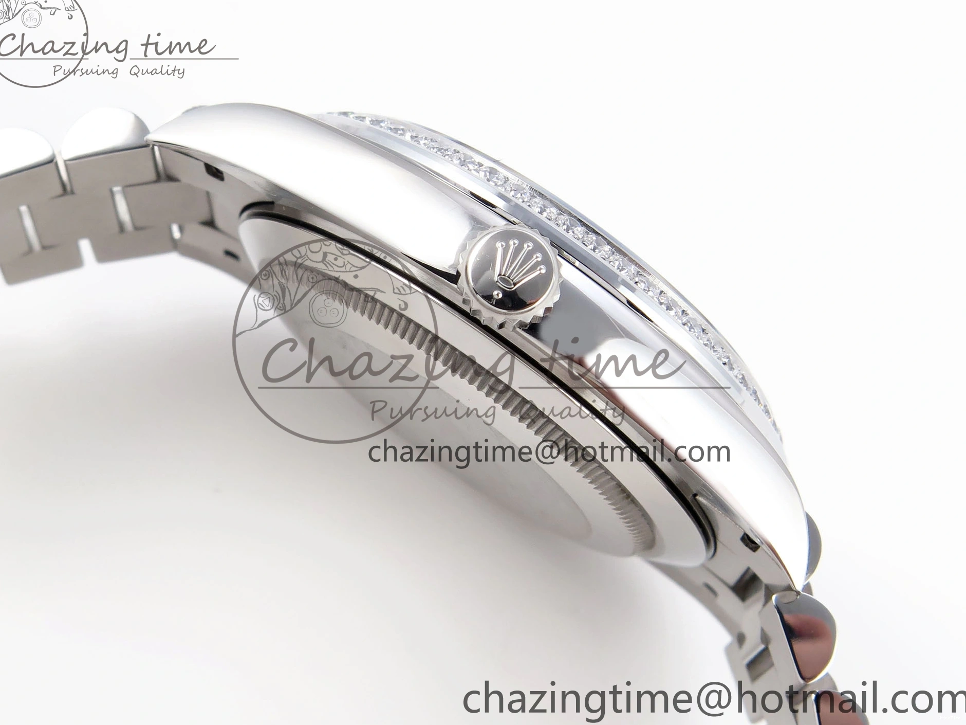 MiroTime 0328 ComfortFit DayDate 40 SS GSF Gain Weight Gray Stick Dial on President Bracelet A 1927